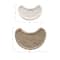 Hello Honey® White & Buff Nestable Marble Kidney Shaped Tray Set